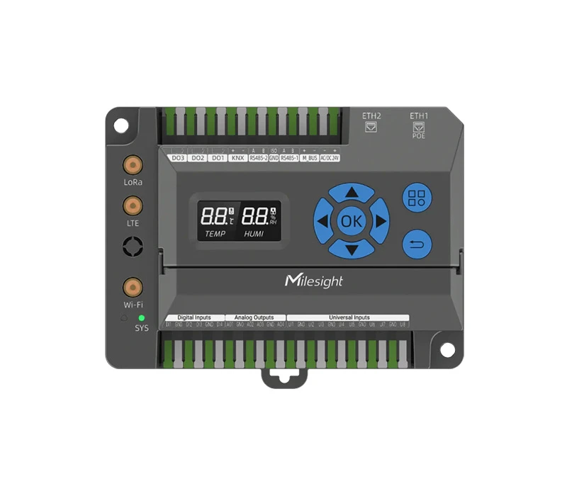 Passerelle IoT Edge LoRaWAN, LTE Cat1, Wi-Fi, 2×LAN/WAN PoE, RS485, KNX | EG71